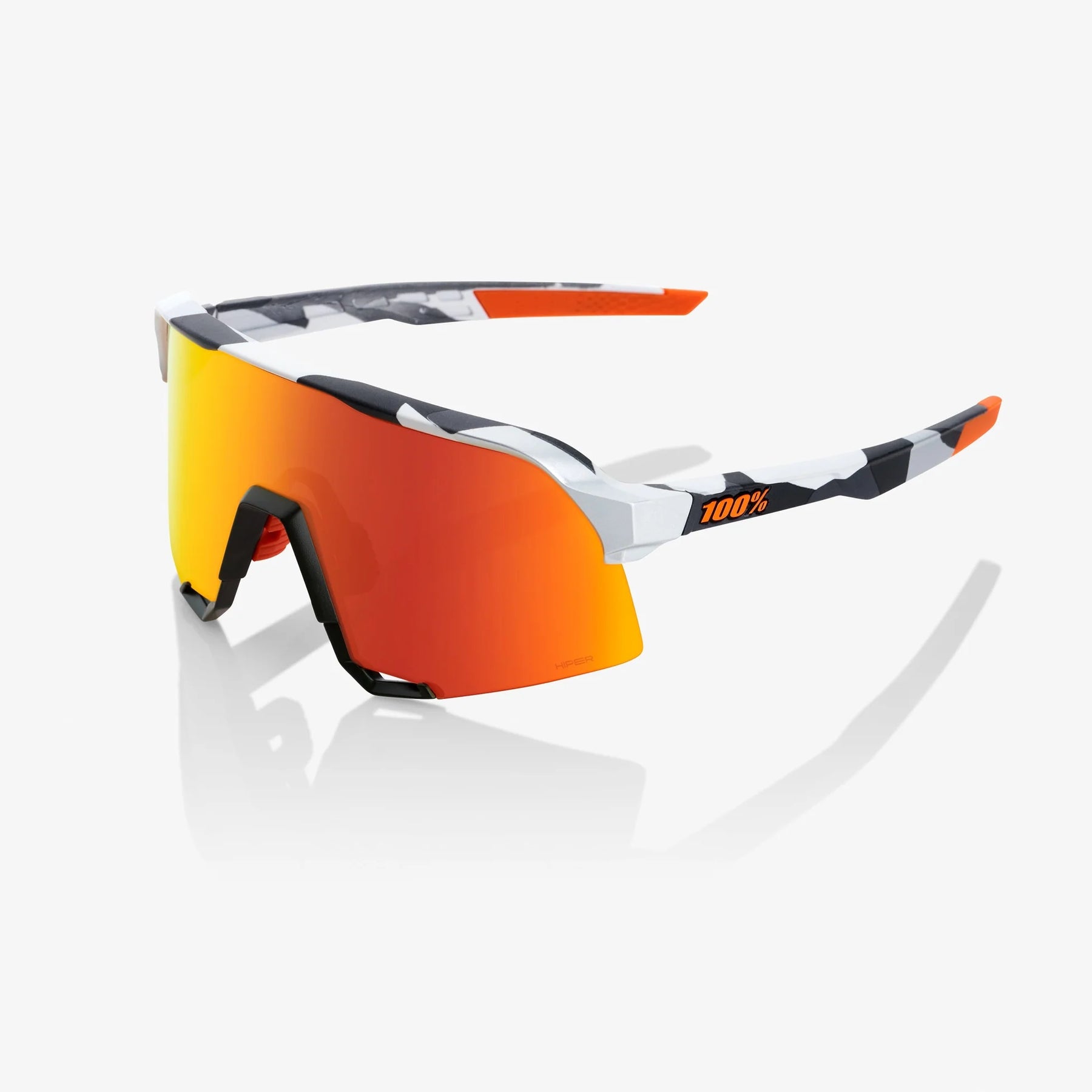 100% S3 / Soft Tact Grey Camo HiPER Red Multilayer Mirror