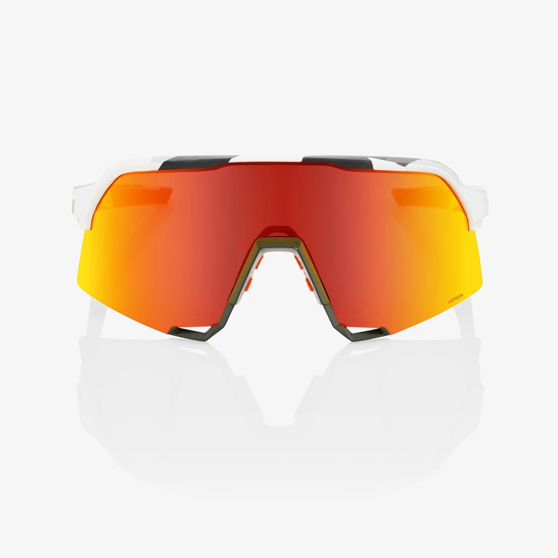100% S3 / Soft Tact Grey Camo HiPER Red Multilayer Mirror