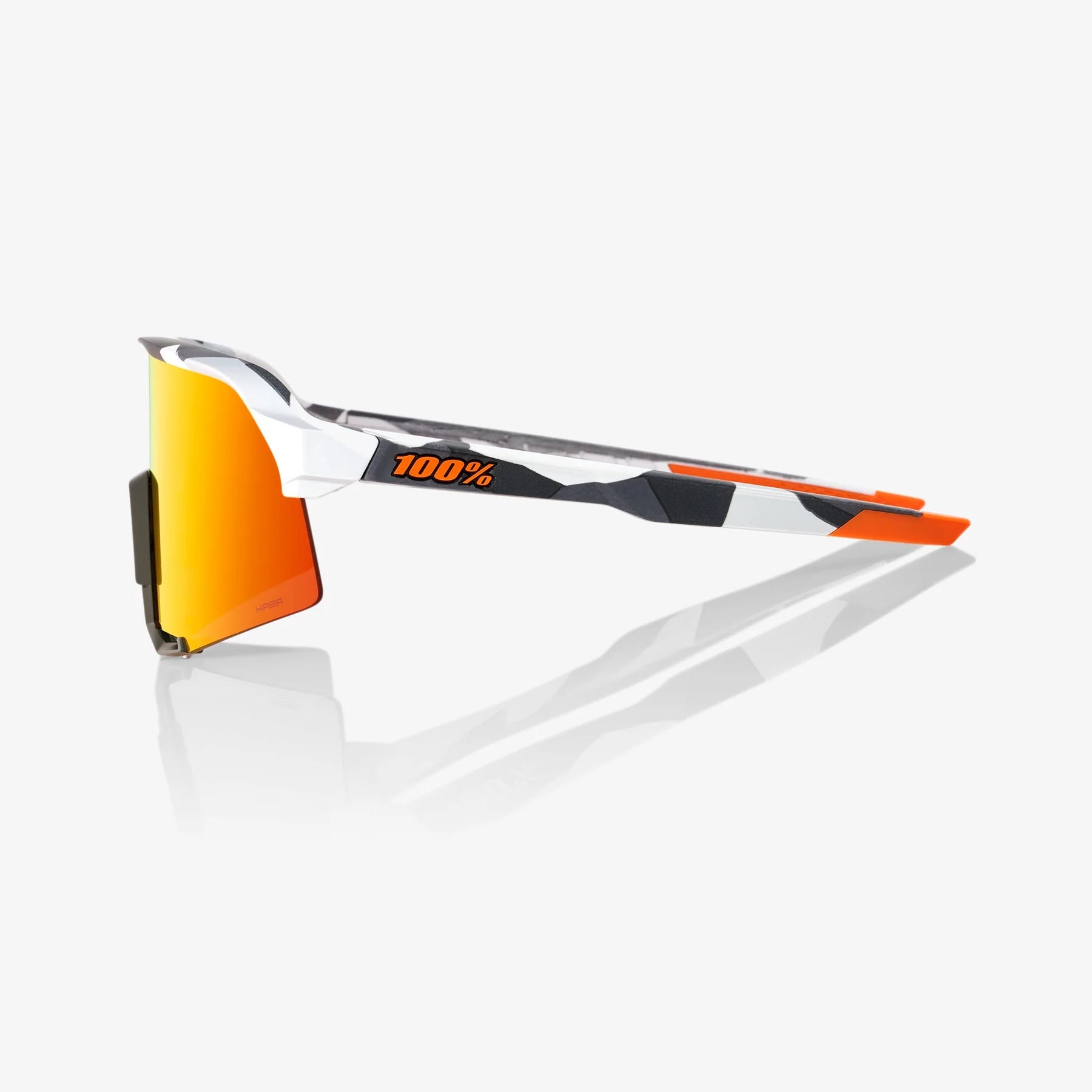 100% S3 / Soft Tact Grey Camo HiPER Red Multilayer Mirror