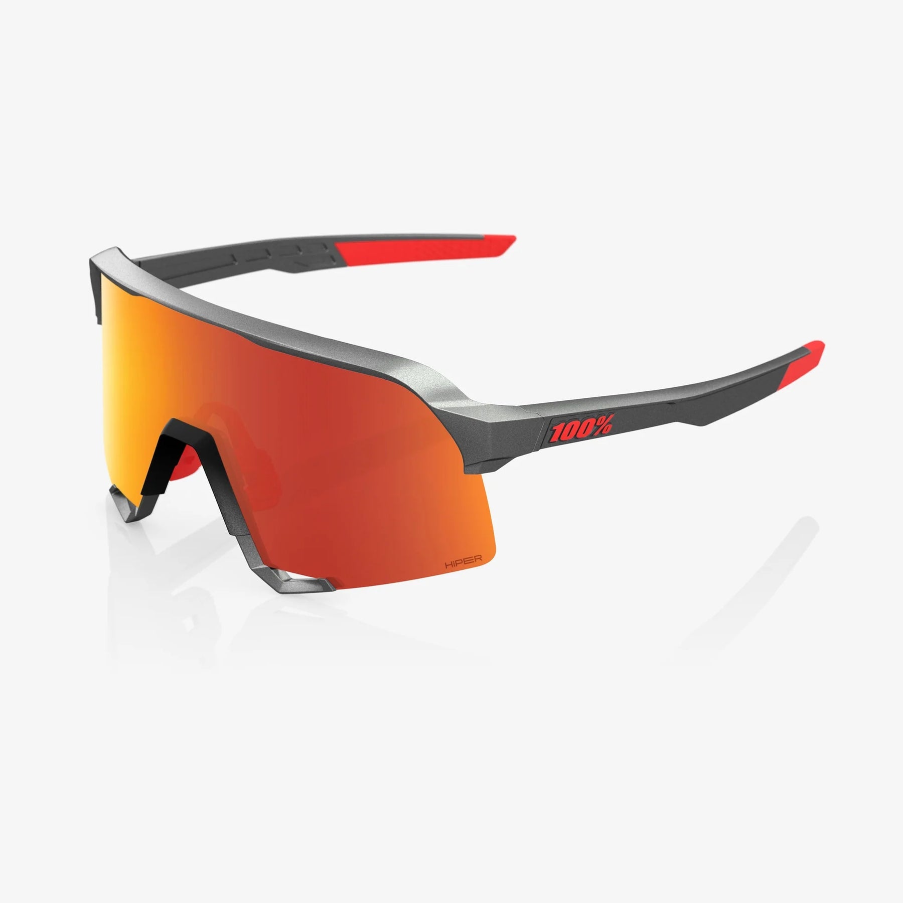 100% S3 / Matte Gunmetal HiPER Red Multilayer Mirror