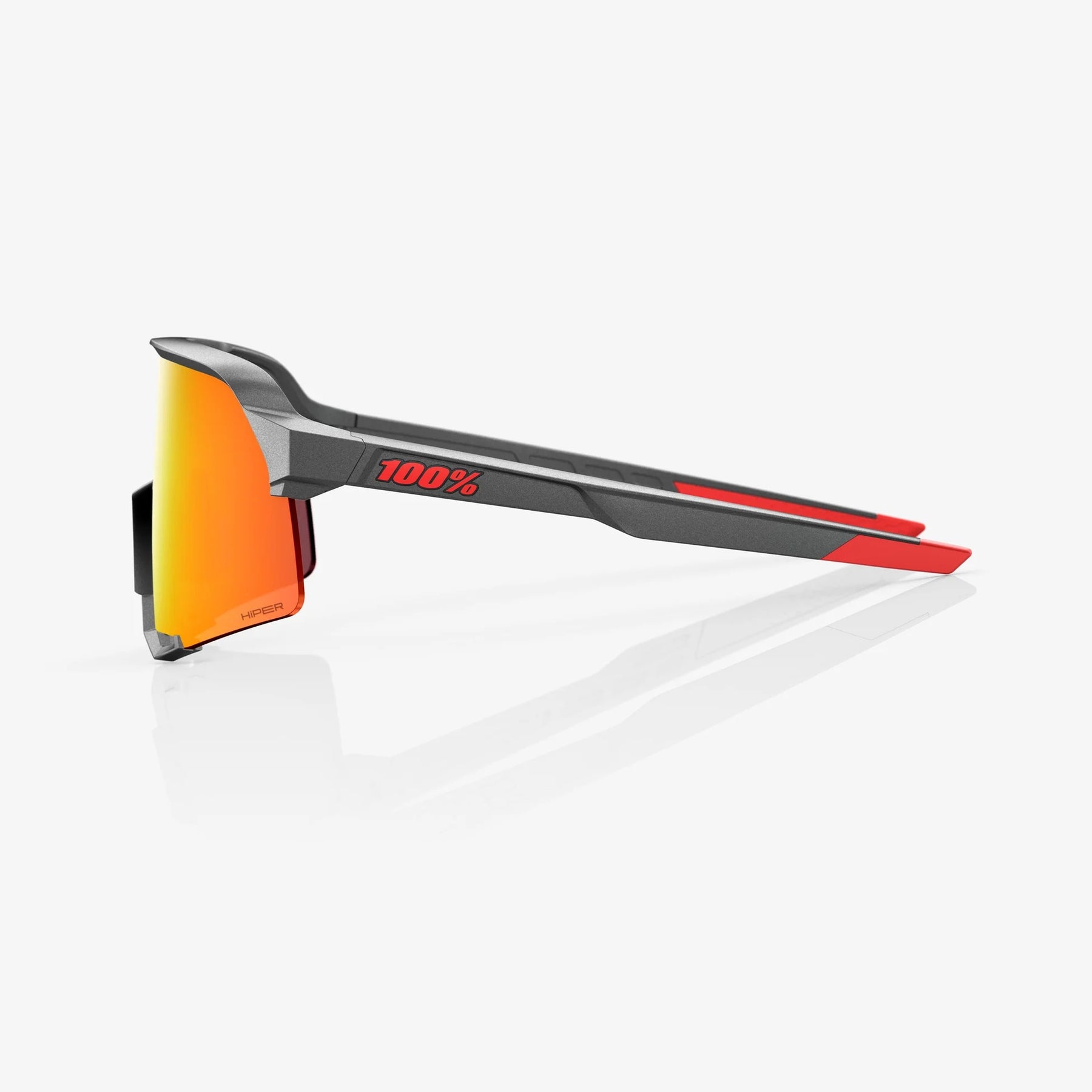 100% S3 / Matte Gunmetal HiPER Red Multilayer Mirror