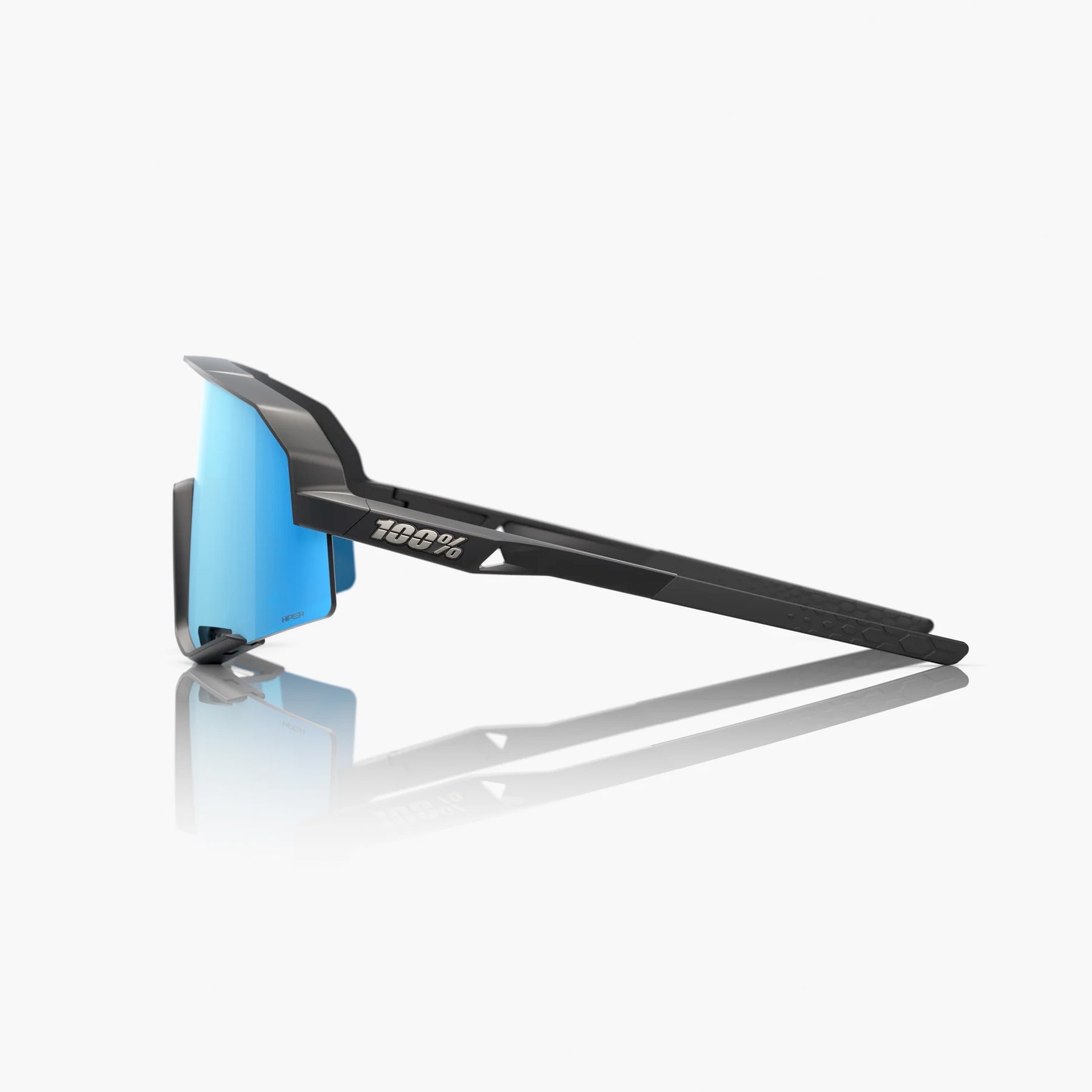 100% Slendale / Black Matte HiPER Blue Multilayer Mirror