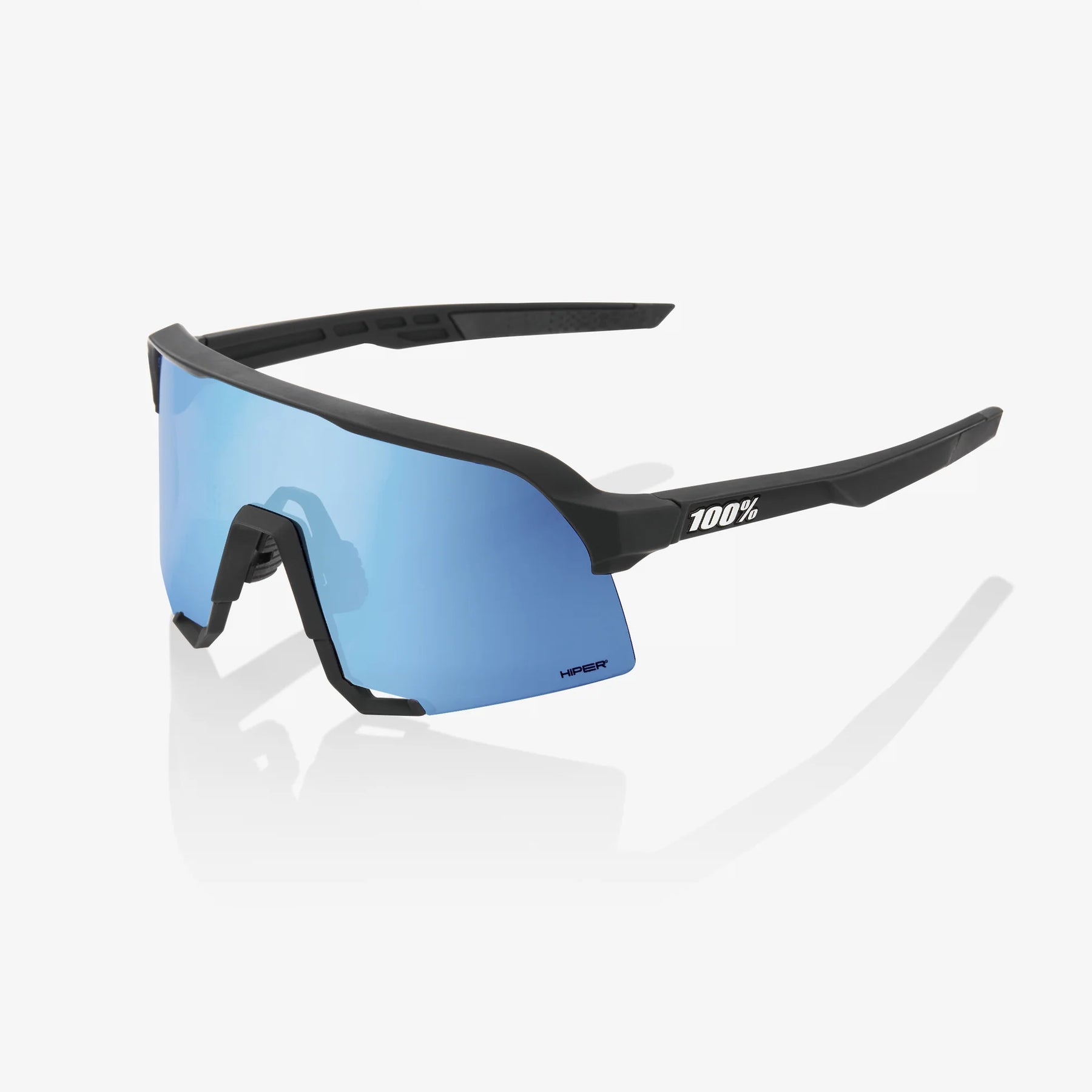 100% S3 / Matte Black HiPER Blue Multilayer Mirror