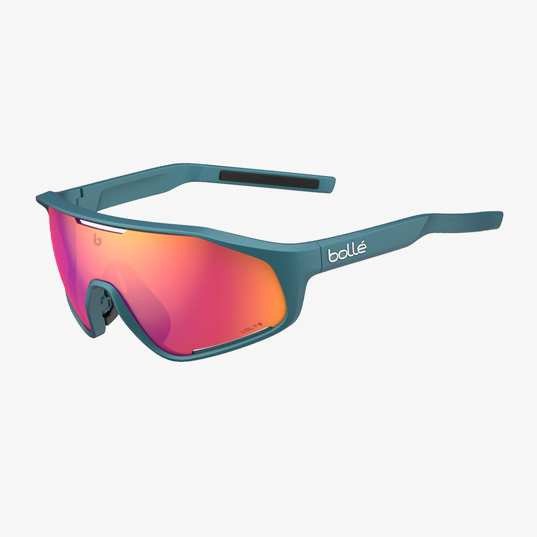 Bollé Shifter / Creator Teal Metallic Volt+ Ruby Polarized 45° Ansicht