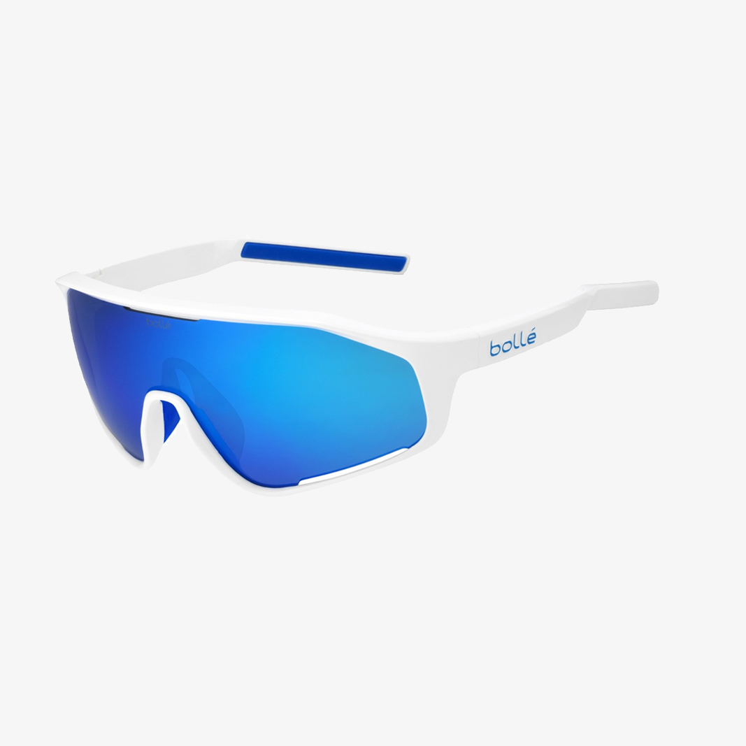 Bolle Shifter / White Shiny Brown Blue 45° Ansicht