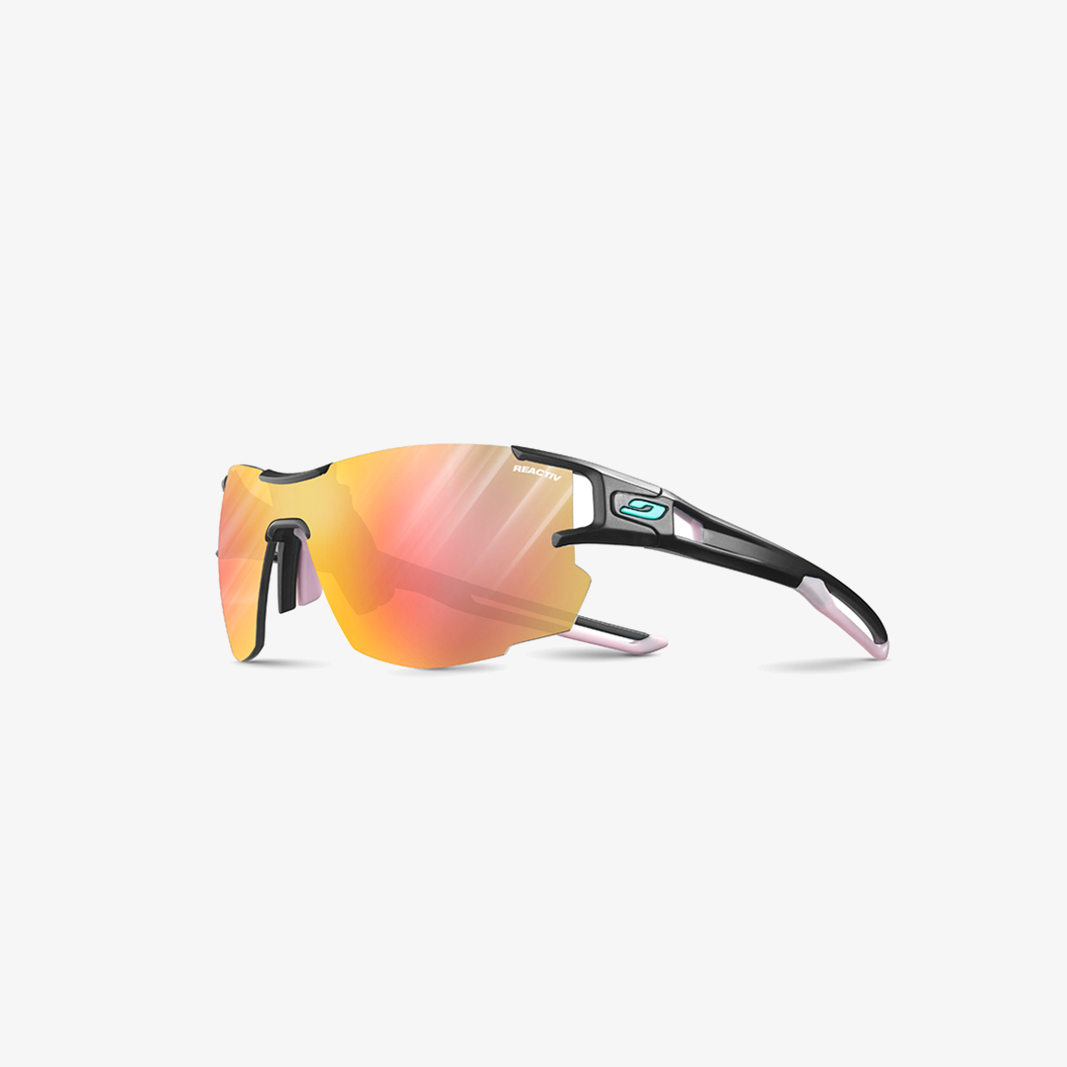 Julbo Aerolite Schwarz Durchscheinend - Pastellrosa / Reactiv 1-3 Light Amplifier