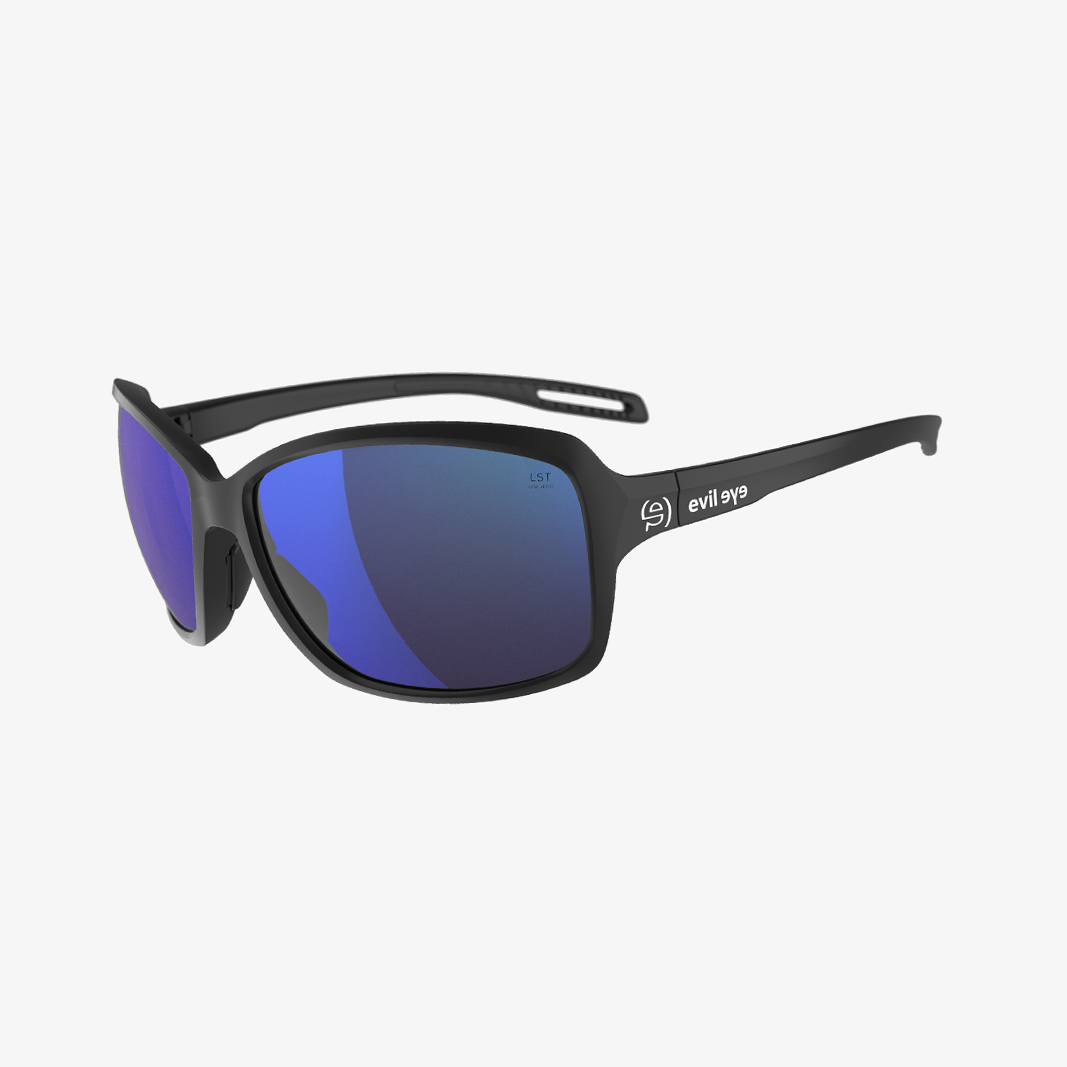 evil eye Basou / Black Matt LST Active Blue Mirror 45° Ansicht