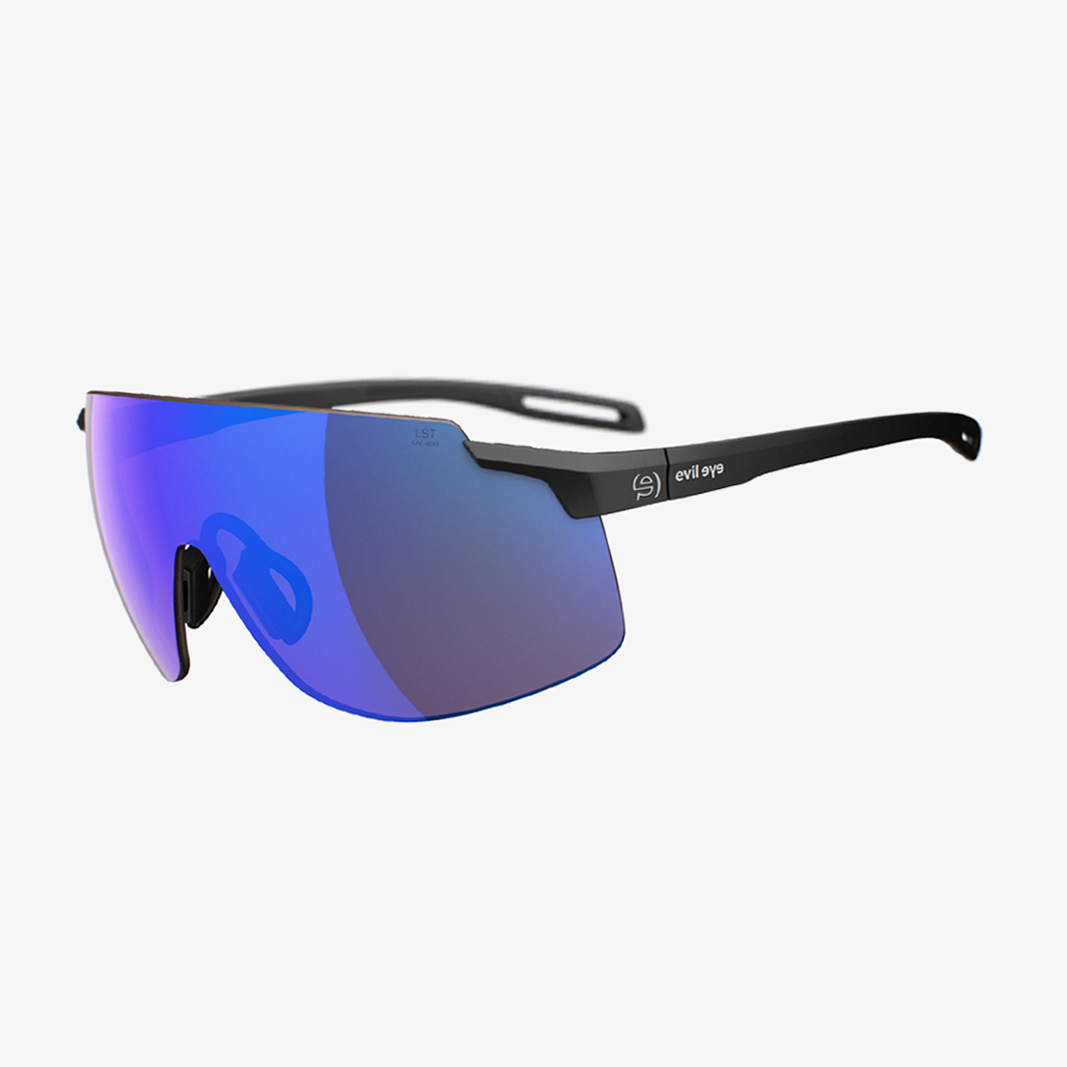 evil eye Vistair-Y e028 / Black Matt LST Active Blue Mirror 45° Ansicht
