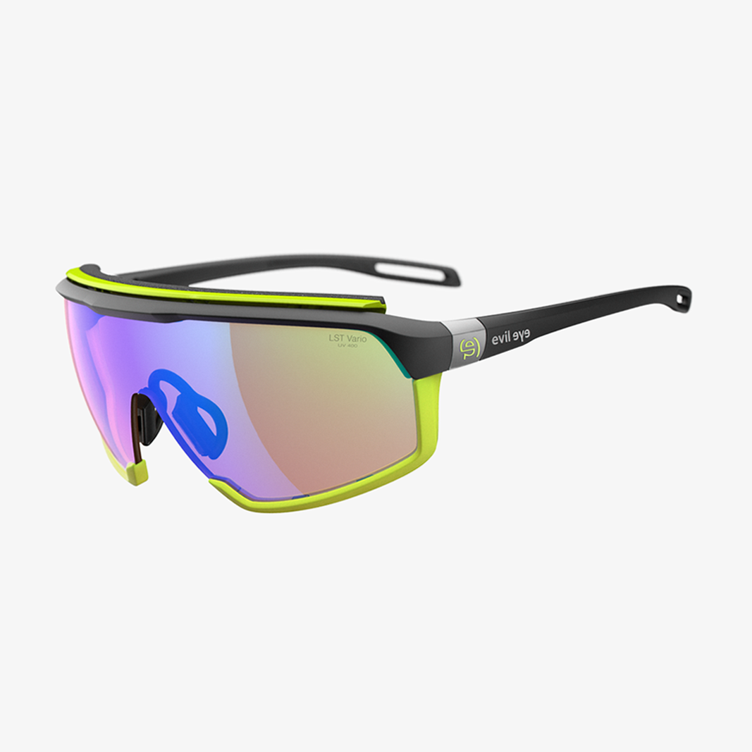 evil eye Traileye NG Pro / Black Matt LST Bright Vario Blue Mirror 45° Ansicht