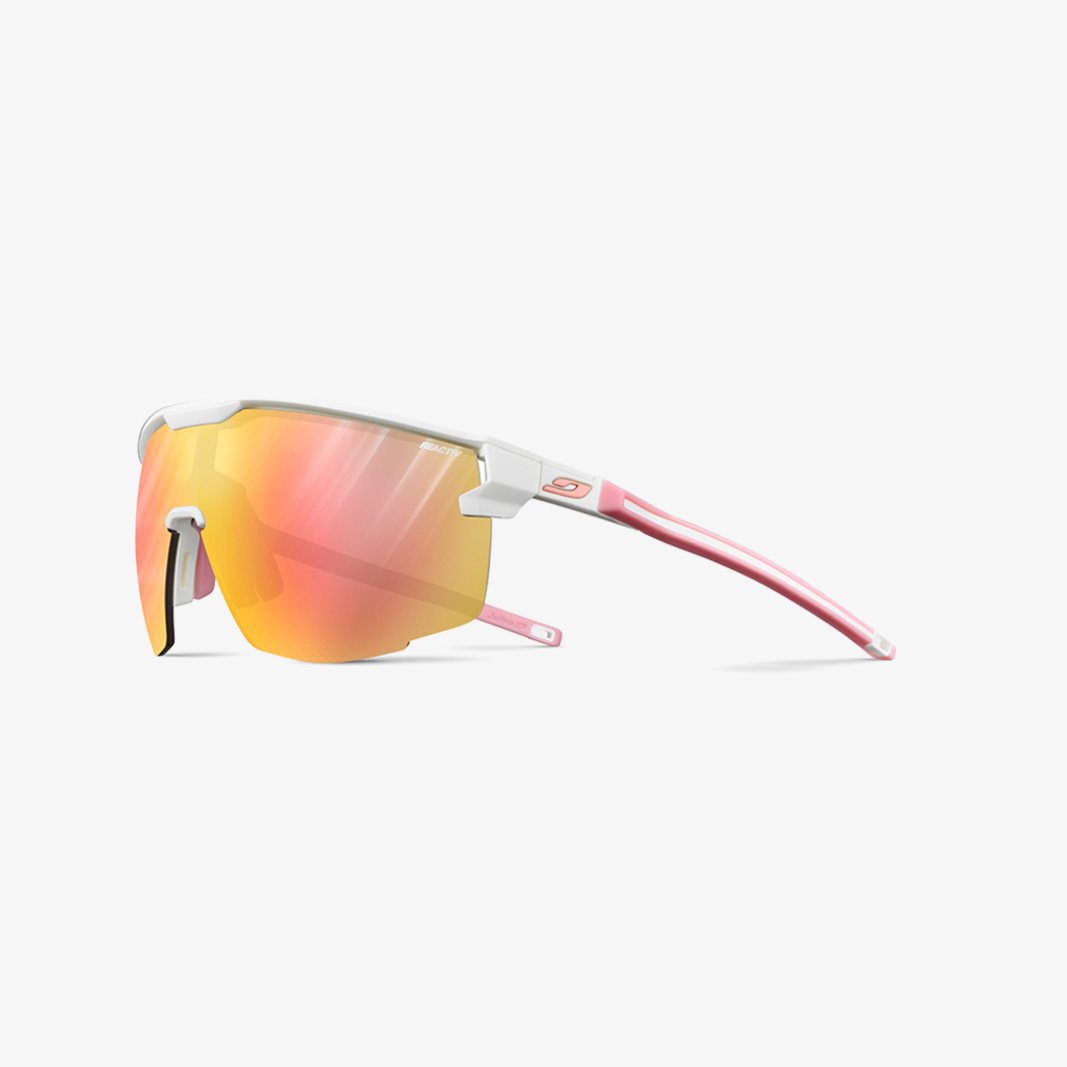 Julbo Ultimate Weiß - Rosa / Reactiv 1-3 Light Amplifier