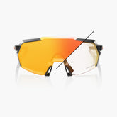 100% Korbin / Gloss Metallic Black Orange Flash Mirror Photochromic