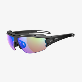 evil eye Trace Pro / Black Matt LST Bright Vario Blue Mirror 45° Ansicht