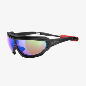 evil eye Fusor Pro / Black Matt LST Bright Vario Blue Mirror 45° Ansicht