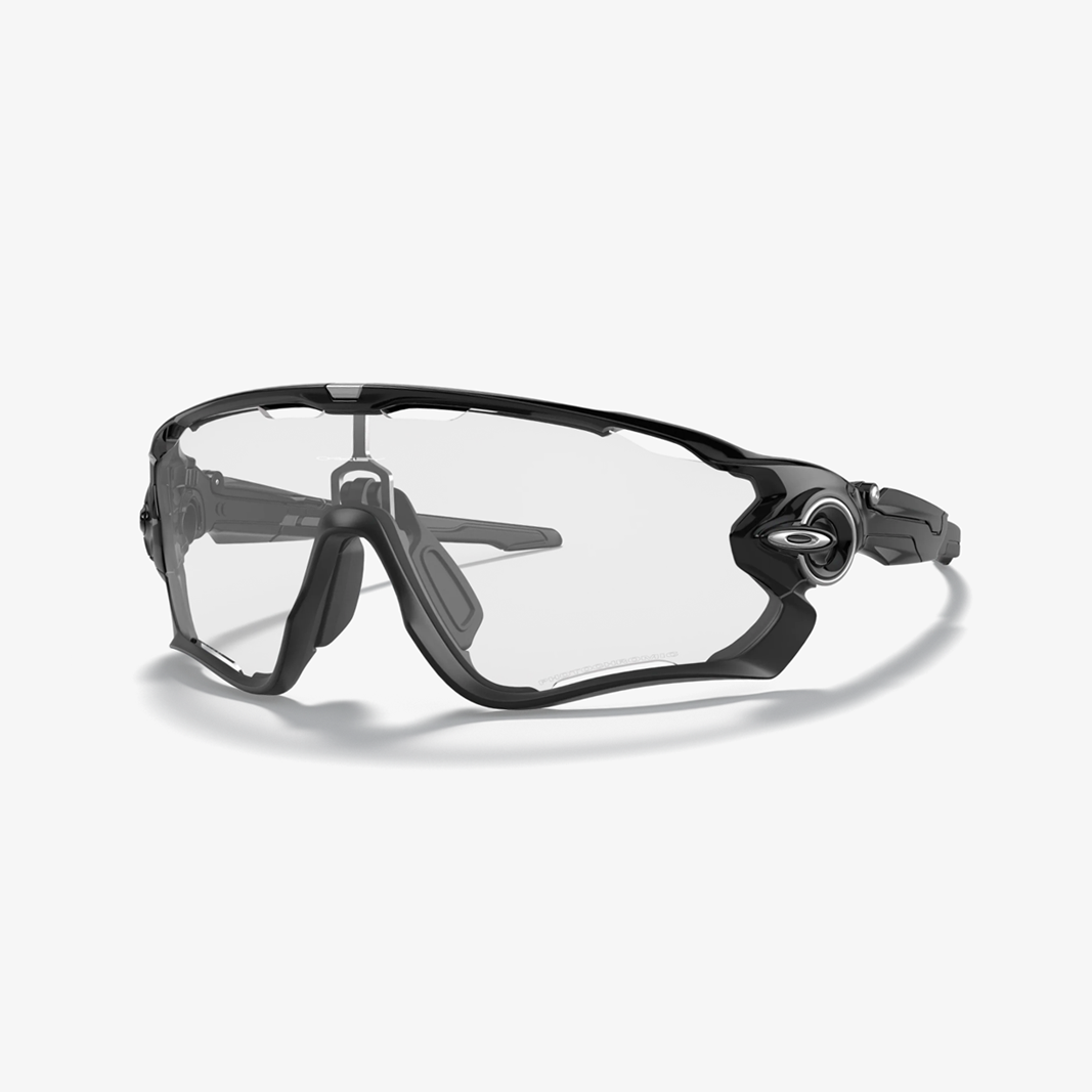 Oakley Jawbreaker / Polished Black Clear-Black Photochromic 45° Ansicht