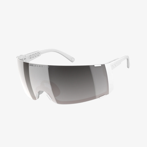 POC Propel Hydrogen White / Clarity Violet Silver Mirror 45° Ansicht