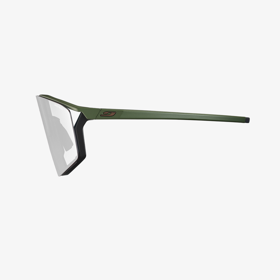 Julbo Edge Khaki - Schwarz / 2. Scheibe Transparent Seitenansicht