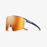 Julbo Edge Blau - Weiß - Rot / REACTIV 1-3 Light Amplifier 45° Ansicht