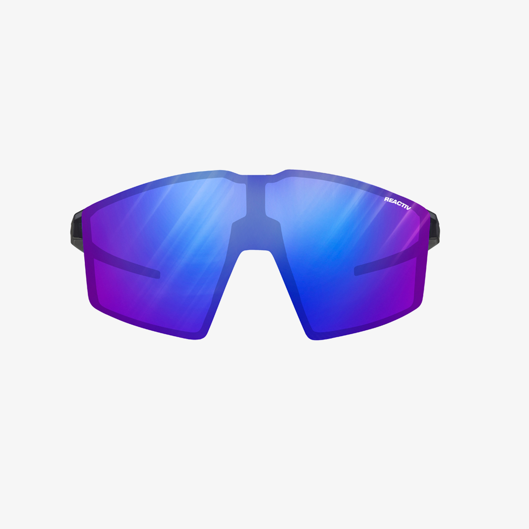 Julbo Edge Schwarz Durchscheinend - Violett / REACTIV 1-3 High Contrast frontansicht